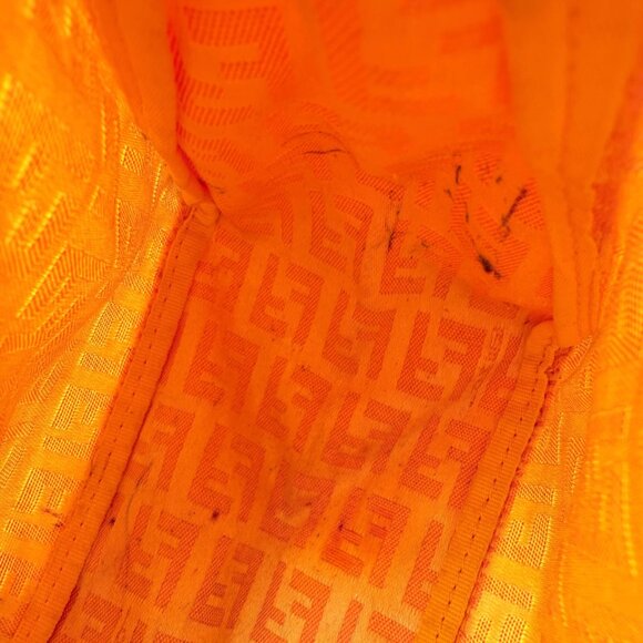 Fendi Zucca Zuccino Pink Canvas Pochette Shoulder Bag - Picture 14 of 16